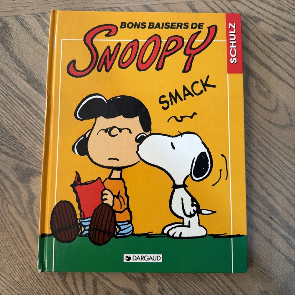 Peanuts Bons Baisers de Snoopy Vtg French Comic Book 1992 Charles Schulz Rare